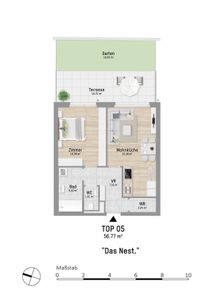 Wohnungsplan von Pastorstraße 28 Top 5