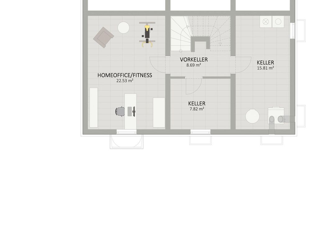 Plan Keller von Rittersporngasse 7-9 Haus 1
