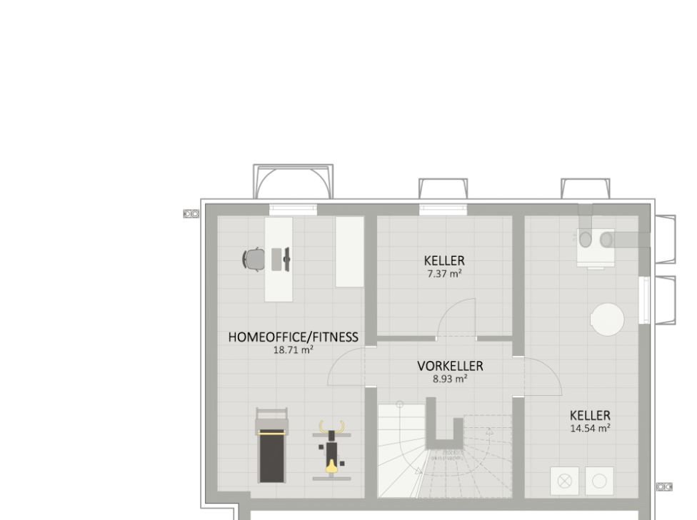 Plan Keller von Arztgasse 52 Haus 4