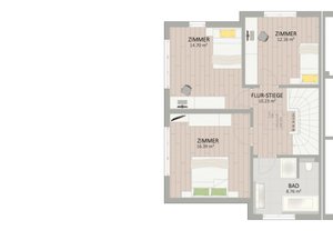Plan Obergeschoss von Birneckergasse 50