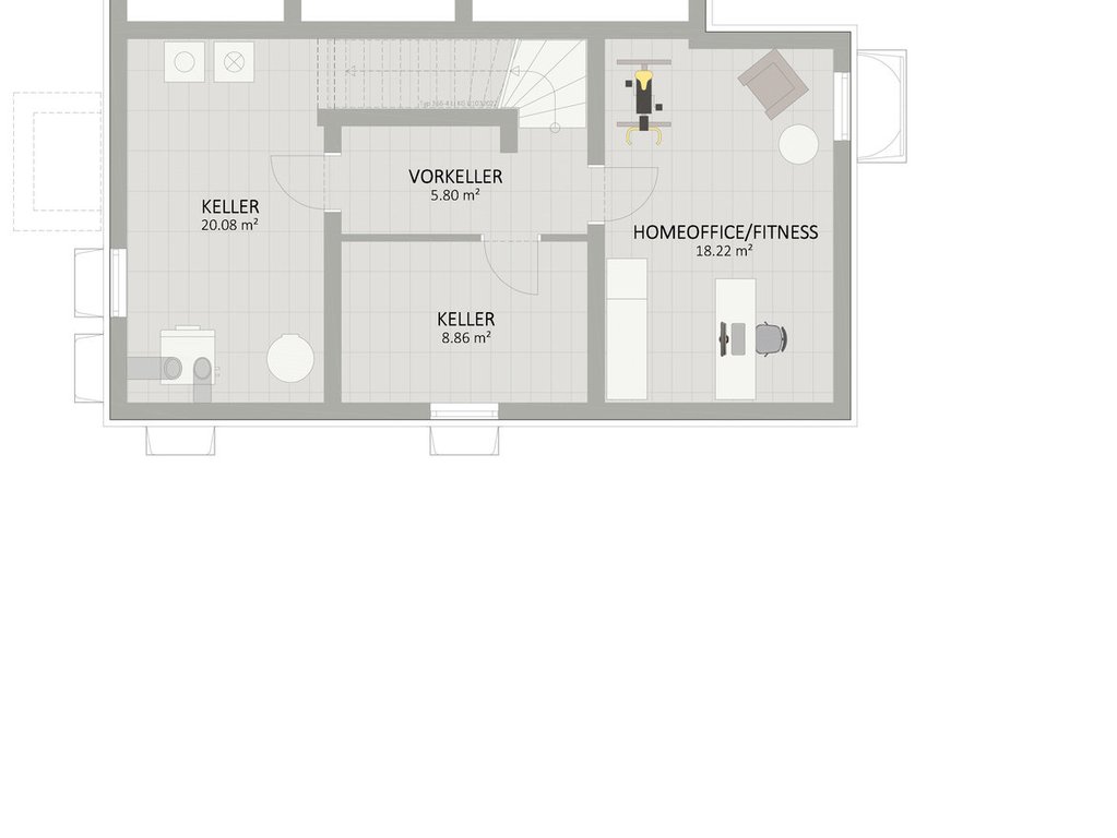 Plan Keller von Unterfeldweg 12 Haus 4
