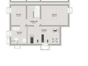 Plan Keller von Seeadlerweg 19 Haus 2