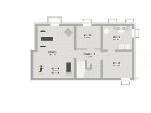 Plan Keller von Rügenau 6A Haus 1