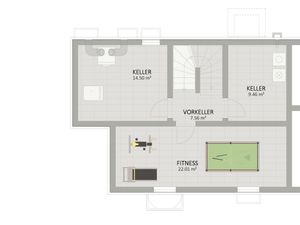Plan Keller von Dumreichergasse 104 Haus 2