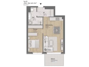 Wohnungsplan von Rieglgasse 1 Top 5