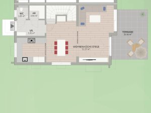 Plan Erdgeschoss von Ispergasse 45