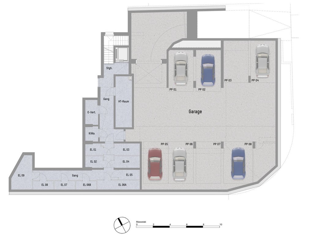 Plan Garage von Panethgasse 39