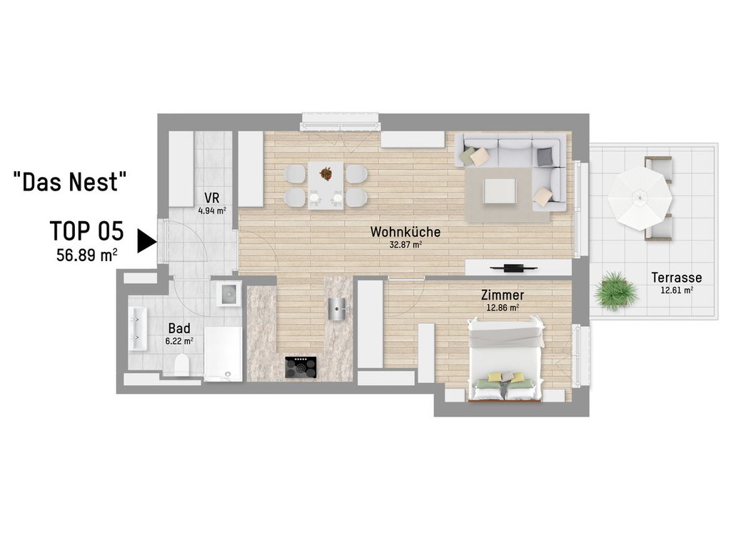 Wohnungsplan von Panethgasse 39 Top 5