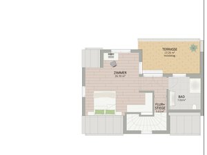 Plan Dachgeschoss von Violaweg 47 Haus 1