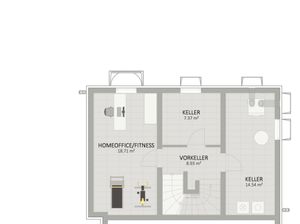 Plan Keller von Arztgasse 52 Haus 4