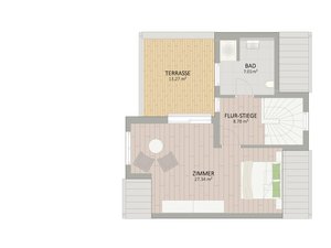 Plan Dachgeschoss von Holzgasse 123 Haus 1