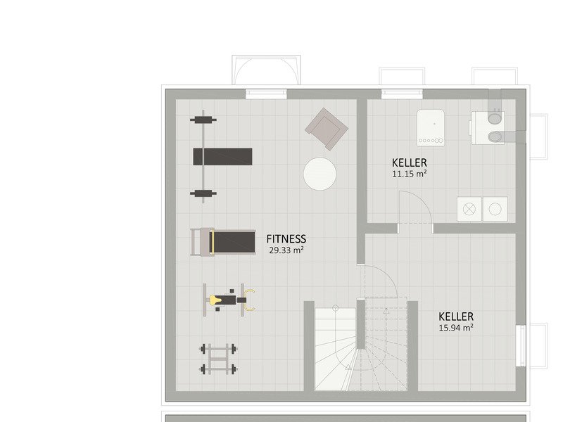 Plan Keller von Korsenweg 18 Haus 1
