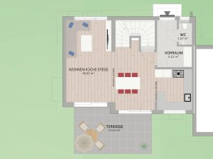Plan Erdgeschoss von Audorfgasse 15
