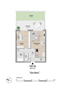 Wohnungsplan von Pastorstraße 28 Top 5