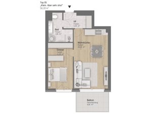 Wohnungsplan von Rieglgasse 1 Top 5