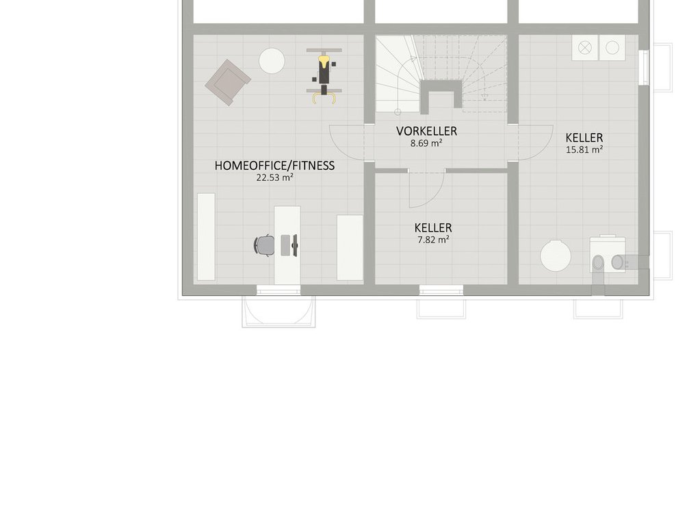 Plan Keller von Rittersporngasse 7-9 Haus 1