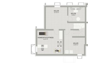 Plan Keller von Algenweg 40 Haus 1