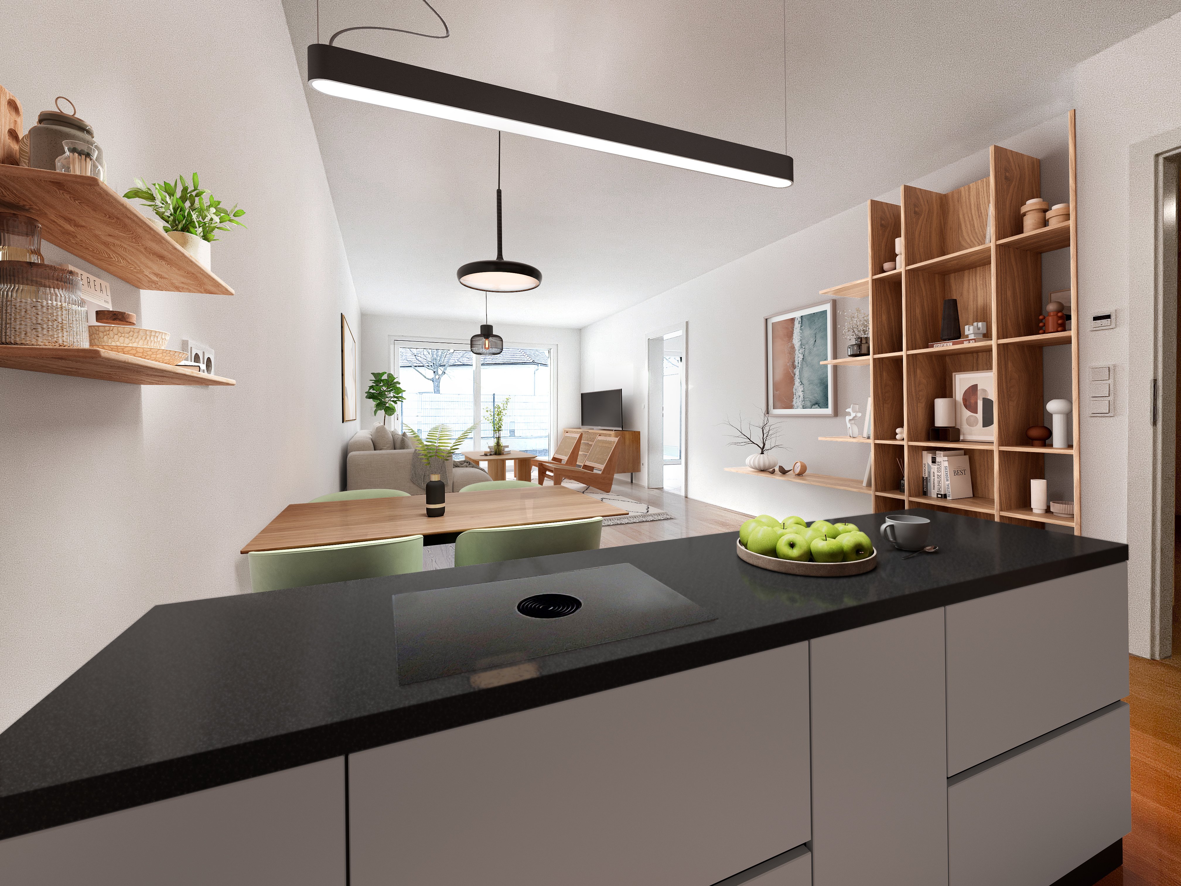 Innenvisualisierung einer Glorit-Wohnung