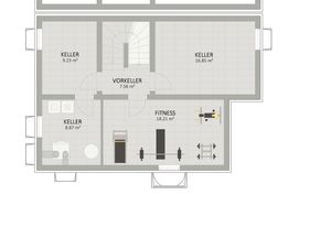 Plan Keller von Seeadlerweg 19 Haus 2