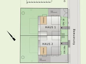 Lageplan von Korsenweg 18