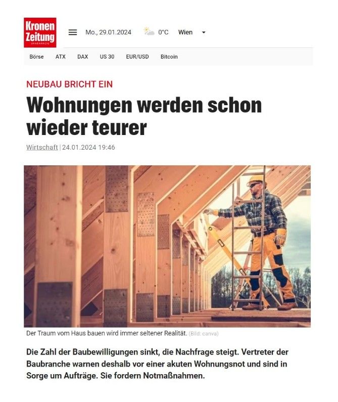 Thumbnail: Artikel der Kleinen Zeitung