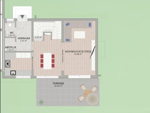 Plan Erdgeschoss von Möllplatz 6 Haus 3