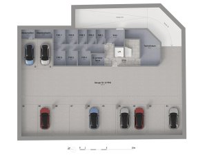 Plan Garage von Mühlhäufelweg 69