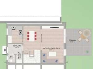 Plan Erdgeschoss von Spargelfeldstraße 202 Haus 3
