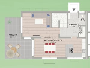 Plan Erdgeschoss von Dumreichergasse 104 Haus 2