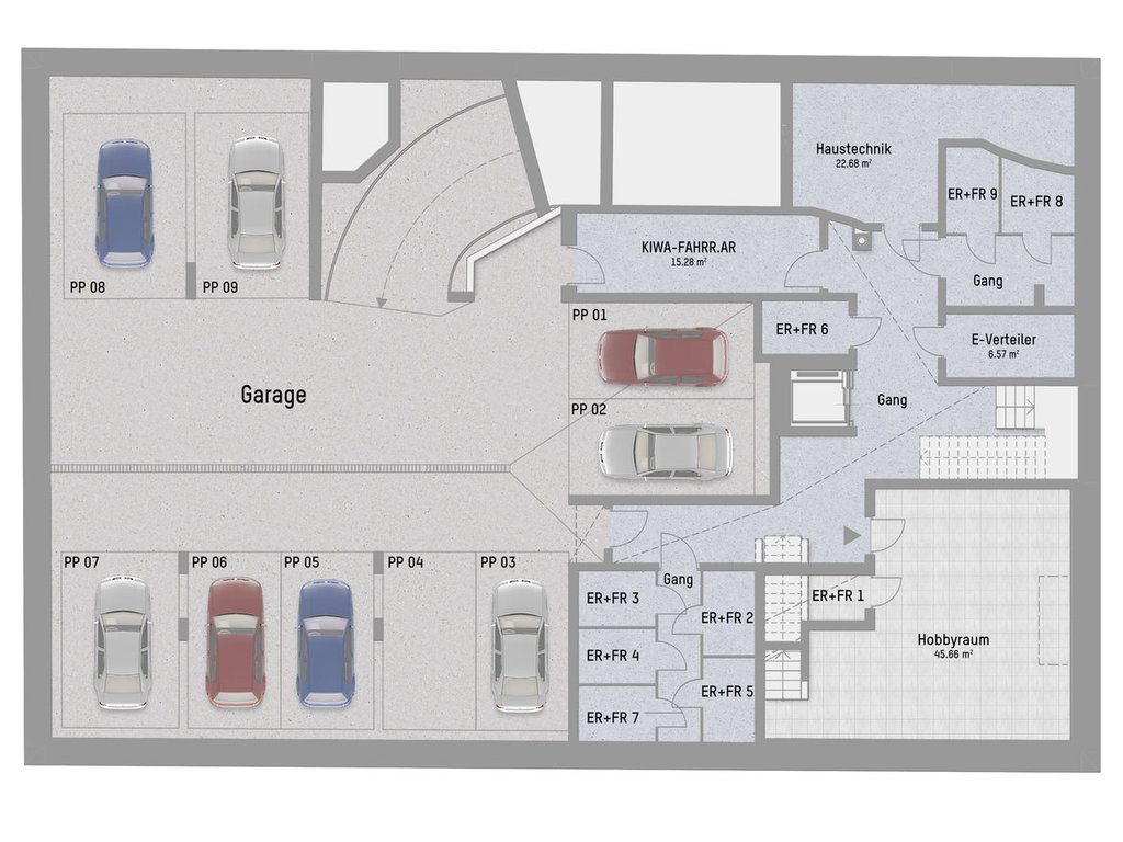Plan Garage von Anton-Baumgartner-Straße 19 Top 8