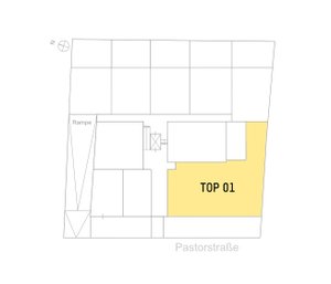 Lageplan von Pastorstraße 28 Top 1