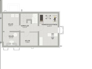 Plan Keller von Möllplatz 6 Haus 3