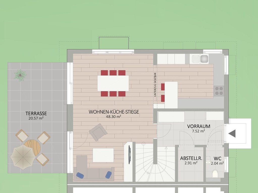 Plan Erdgeschoss von Königsteingasse 2
