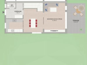 Plan Erdgeschoss von Burgkmairgasse 54 Haus 4