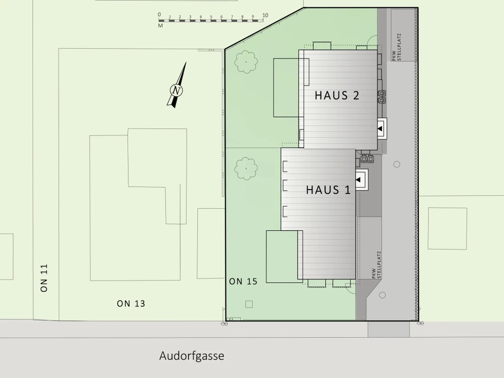 Lageplan von Audorfgasse 15