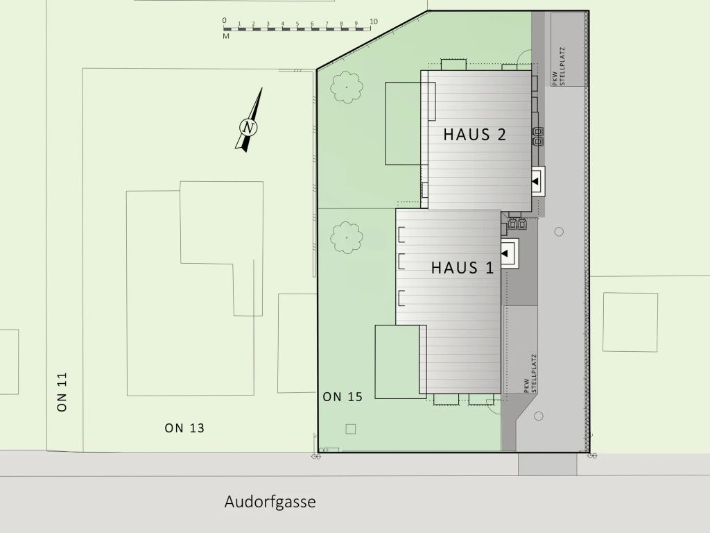 Lageplan von Audorfgasse 15