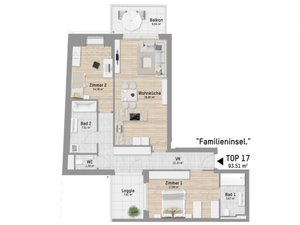 Wohnungsplan von Pastorstraße 28 Top 17