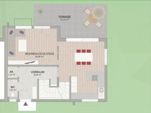 Plan Erdgeschoss von Rittersporngasse 7-9 Haus 3