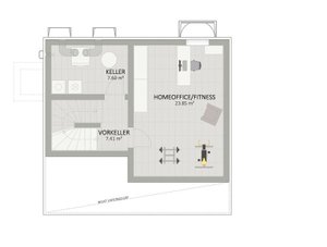Plan Keller von Schoeppelgasse 4 Haus 1