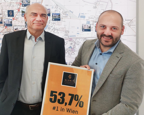 Stefan Messar und Lukas Sattlegger freuen sich über 53,7 % Marktanteil (Interconnection Studie)