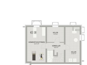 Plan Keller von Arztgasse 52 Haus 4