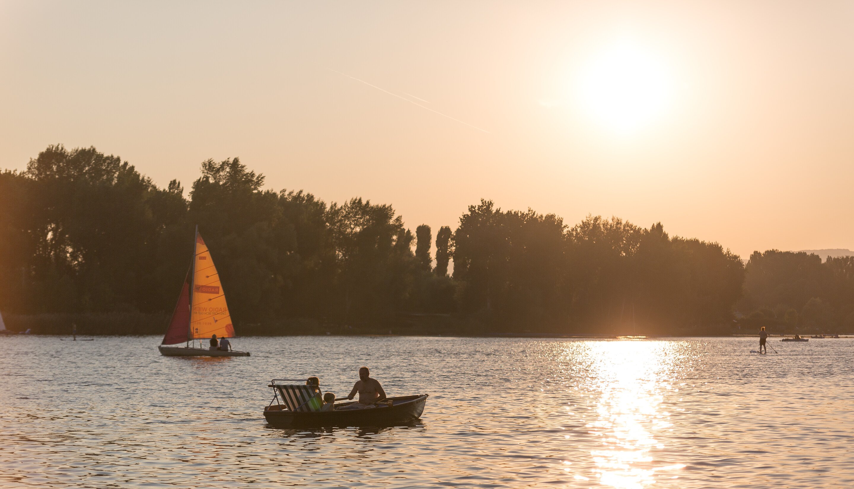 Aussicht auf die Alte Donau