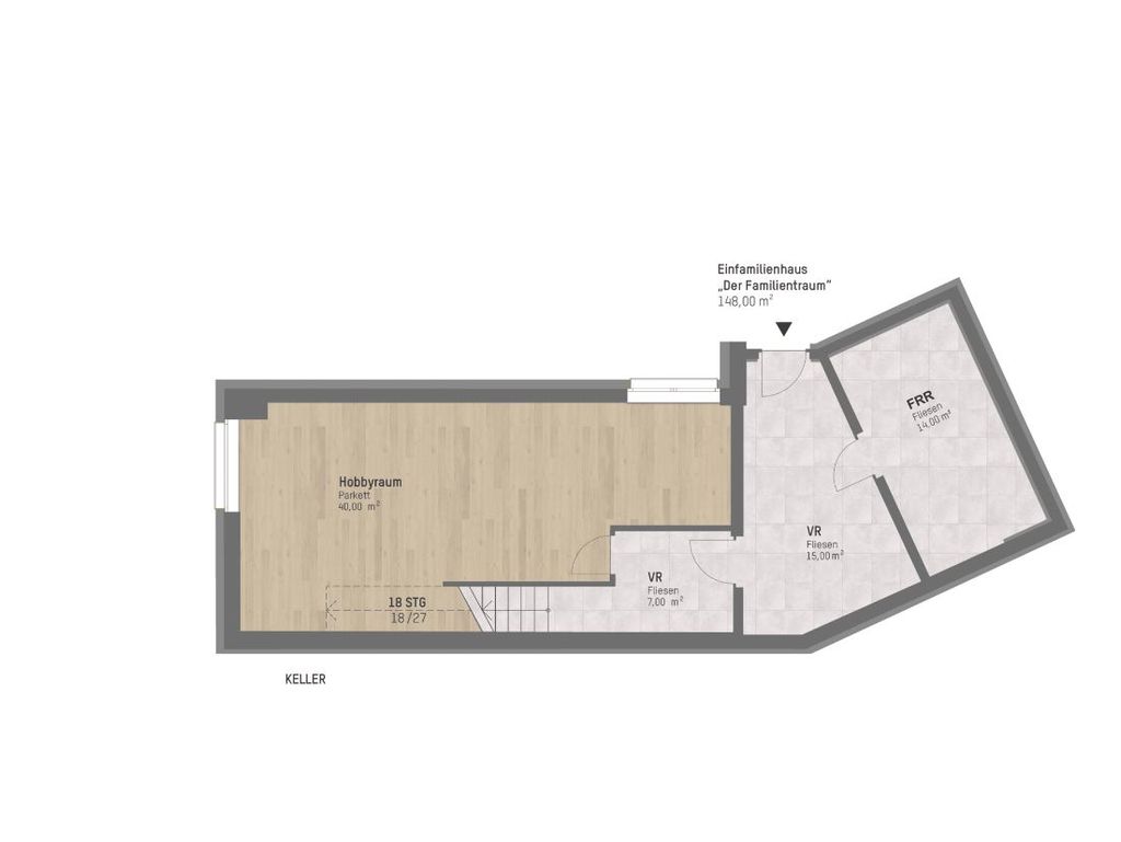 Plan Keller von Rieglgasse 1 Haus 1