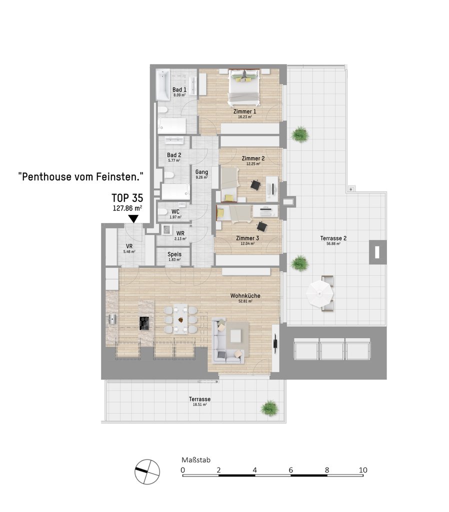 Wohnungsplan von Pastorstraße 28 Top 35
