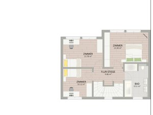 Plan Obergeschoss von Violaweg 47 Haus 1
