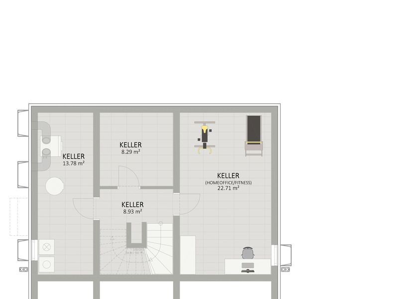 Plan Keller von Spargelfeldstraße 202 Haus 3