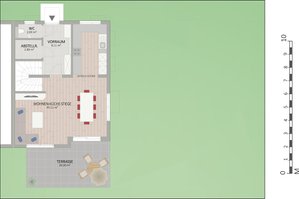 Plan Erdgeschoss von Krautackergasse 26B-28 Haus 2