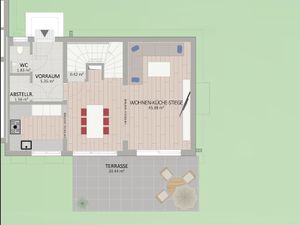 Plan Erdgeschoss von Möllplatz 6 Haus 3