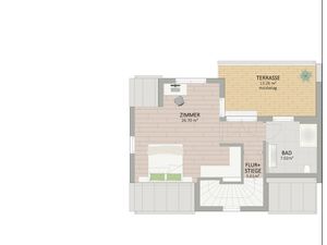 Plan Dachgeschoss von Violaweg 47 Haus 1