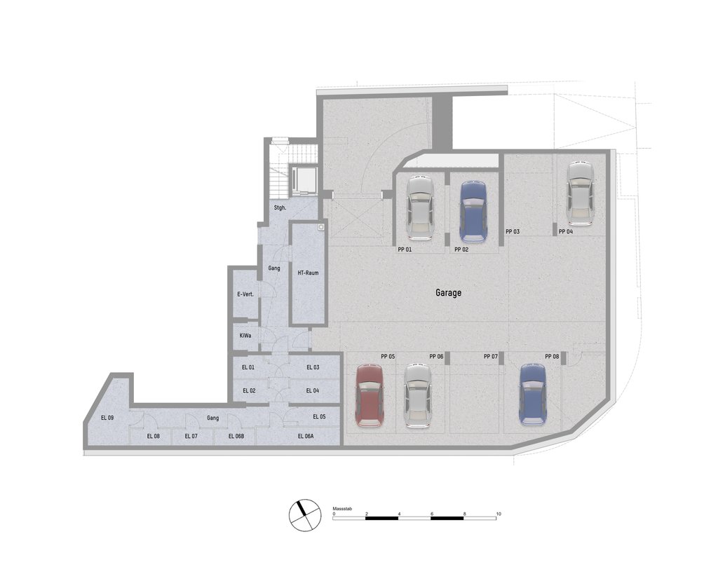 Plan Garage von Panethgasse 39